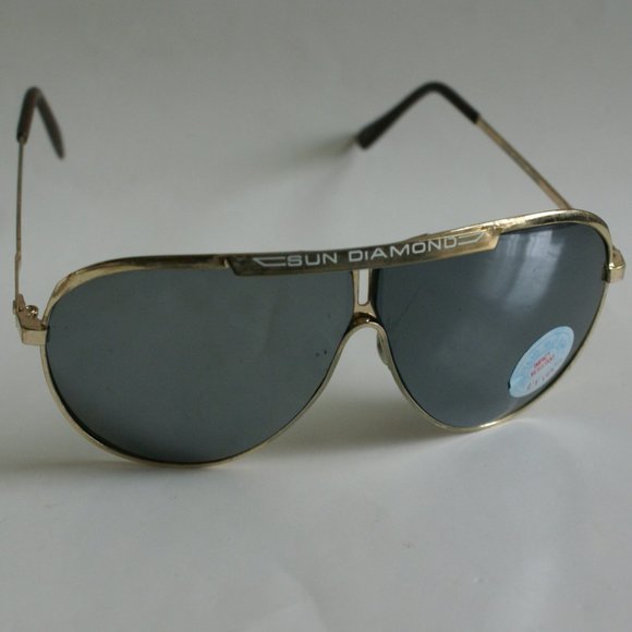 NWT True Vintage 80's inv classic pilot aviator w/"SUN DIAMOND" logo sunglasses - Picture 1 of 10